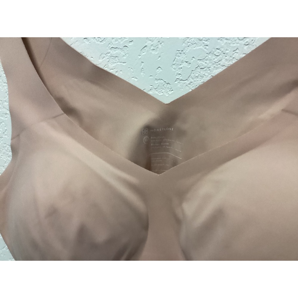 Honeylove Silhouette Bra Women XL Sand Beige Wireless Seamless LWBR0101 - Picture 2 of 9